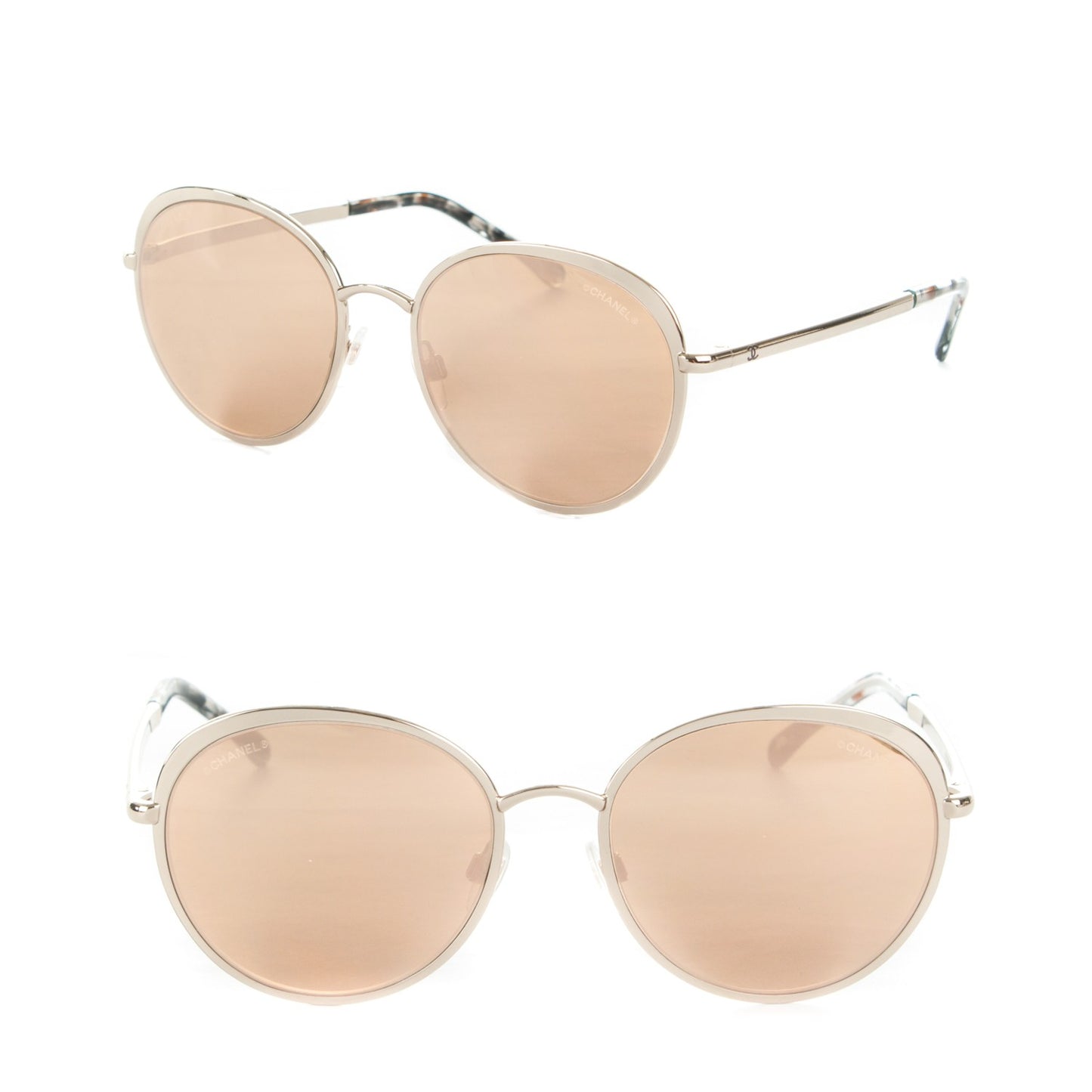 Round Signature Sunglasses 4206 Gold
