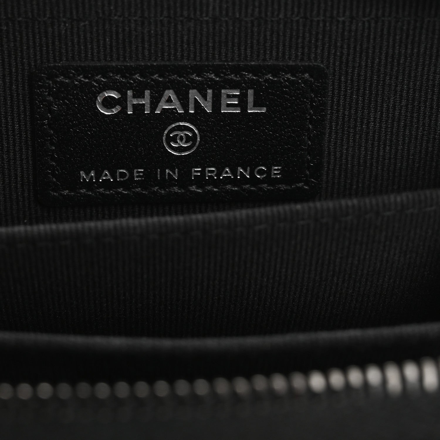 Chanel Lambskin Quilted Zip Coin Purse So Black 6 of 8