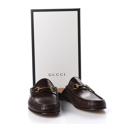 Gucci Goatskin Mens Horsebit Slippers 12 Light Brown 10 of 10