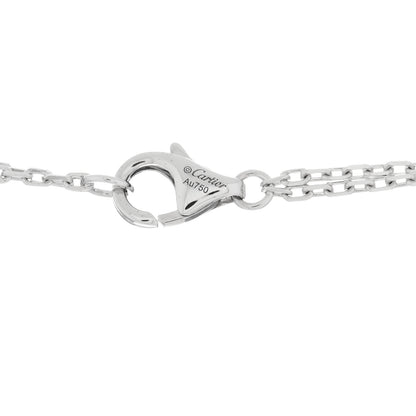 Cartier 18K White Gold 2 Diamond LOVE Necklace 3 of 4