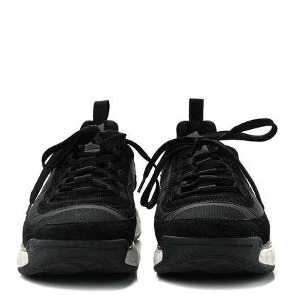Chanel Velvet Calfskin Mixed Fibers CC Sneakers 41.5 Black 3 of 11