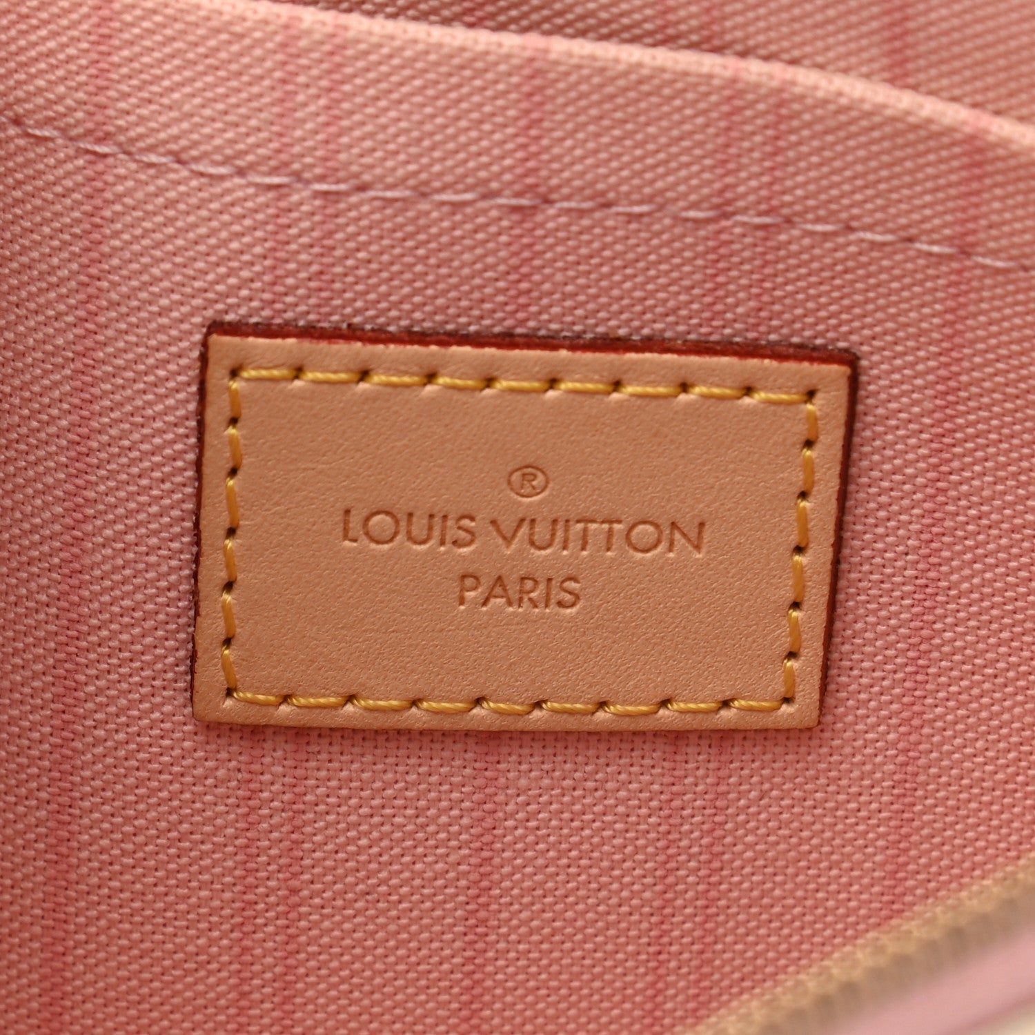Louis Vuitton Damier Azur Neverfull MM GM Pochette Rose Ballerine 6 of 7