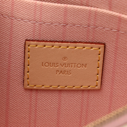 Louis Vuitton Damier Azur Neverfull MM GM Pochette Rose Ballerine 6 of 7