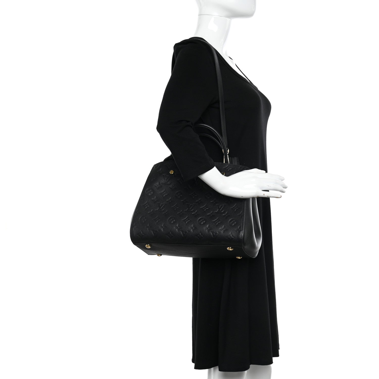 Louis Vuitton Empreinte Montaigne MM Black 2 of 9
