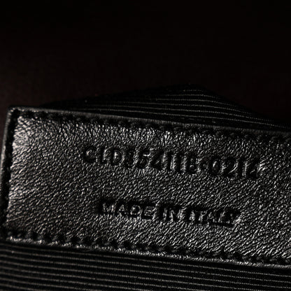Saint Laurent Grain De Poudre Matelasse Chevron Large Monogram Satchel Rouge Legion 7 of 13