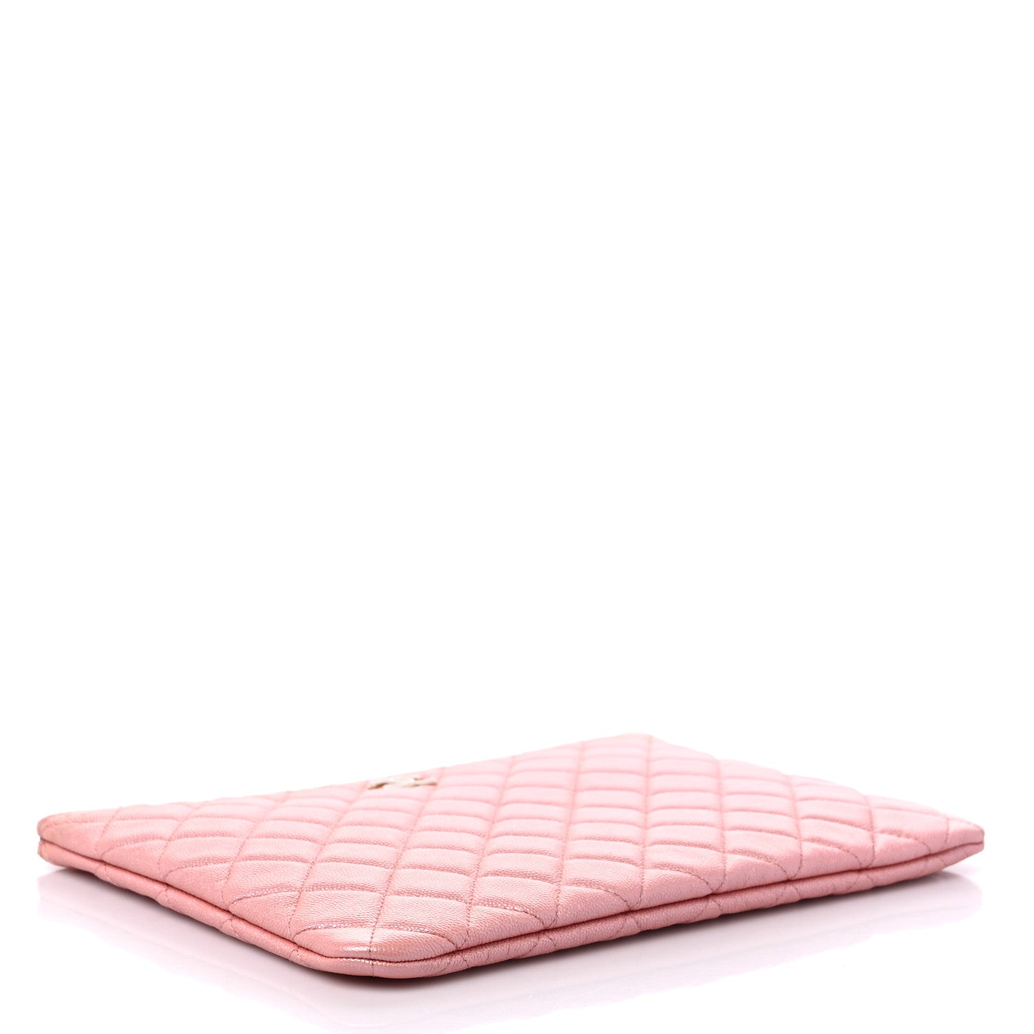 Chanel Iridescent Caviar Quilted Medium Cosmetic Case Rose Pink 4 of 11