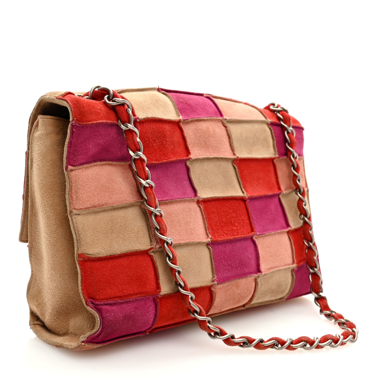 Suede Patchwork Medium Mademoiselle Flap Multicolor