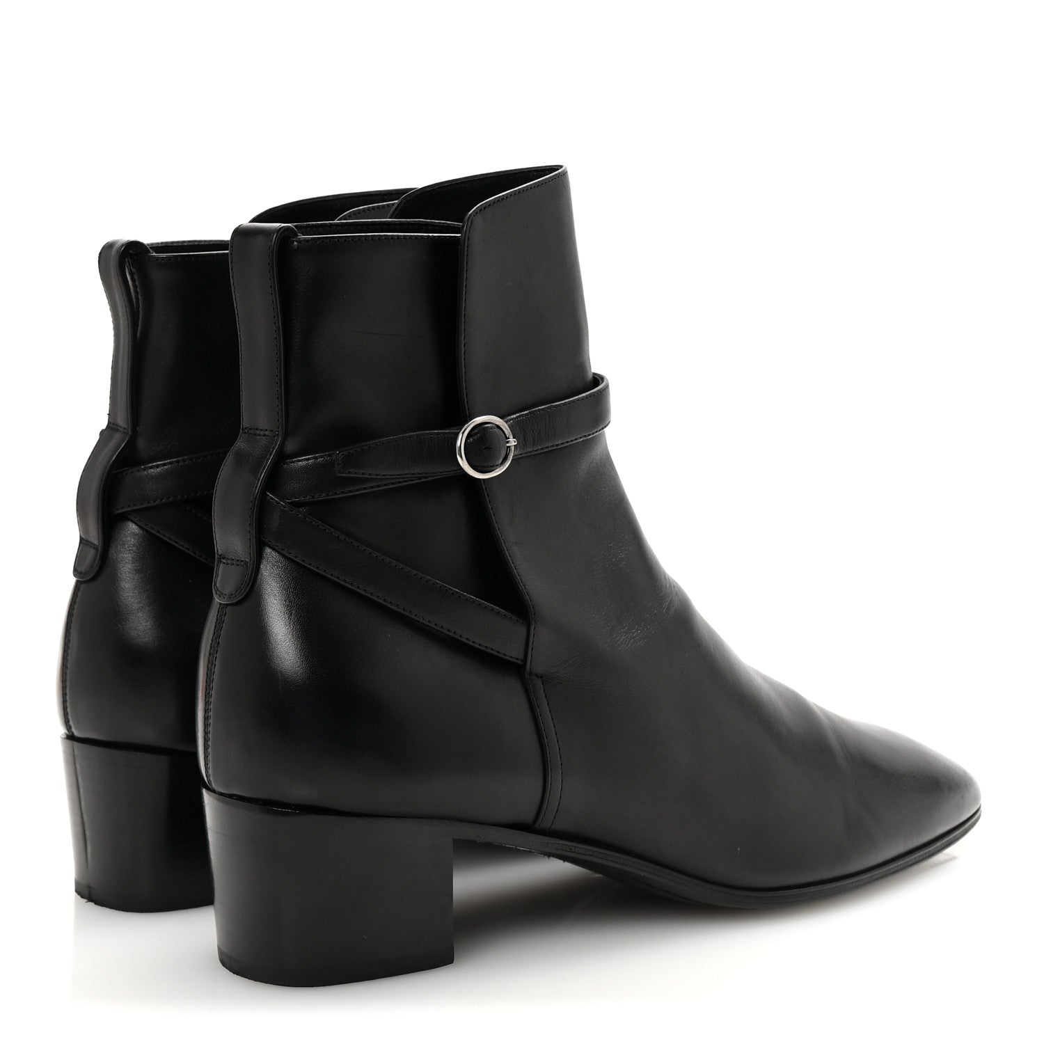 Saint Laurent Calfskin Mens Terry 45 Boots 42 Black 5 of 10