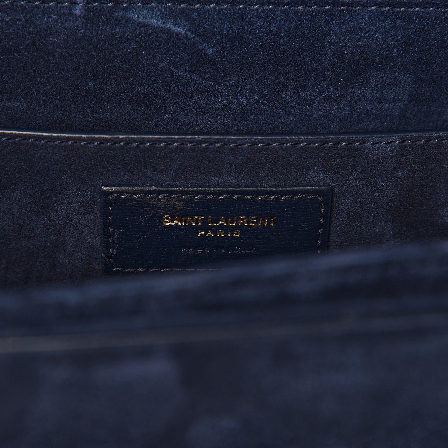 Smooth Calfskin Suede Medium Bellechasse Navy