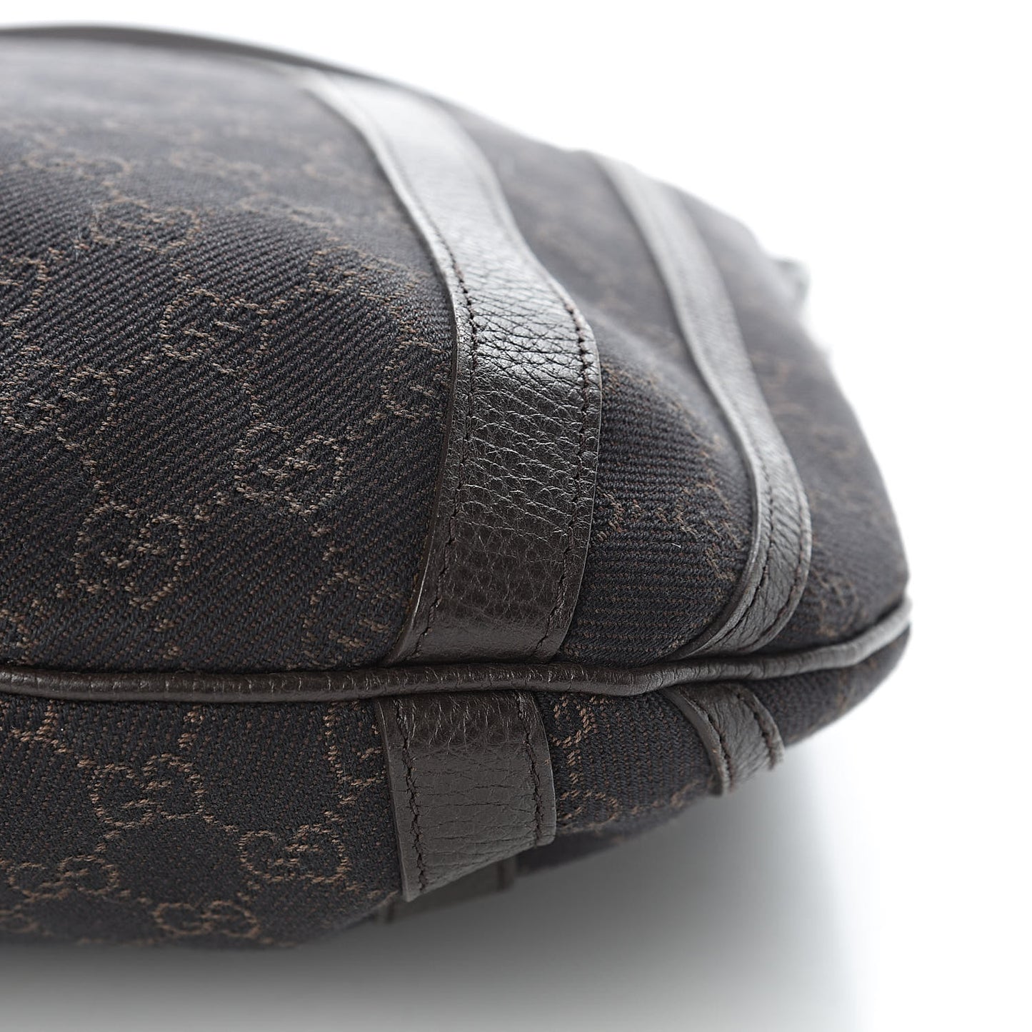 Monogram Medium Abbey Convertible Tote Dark Brown