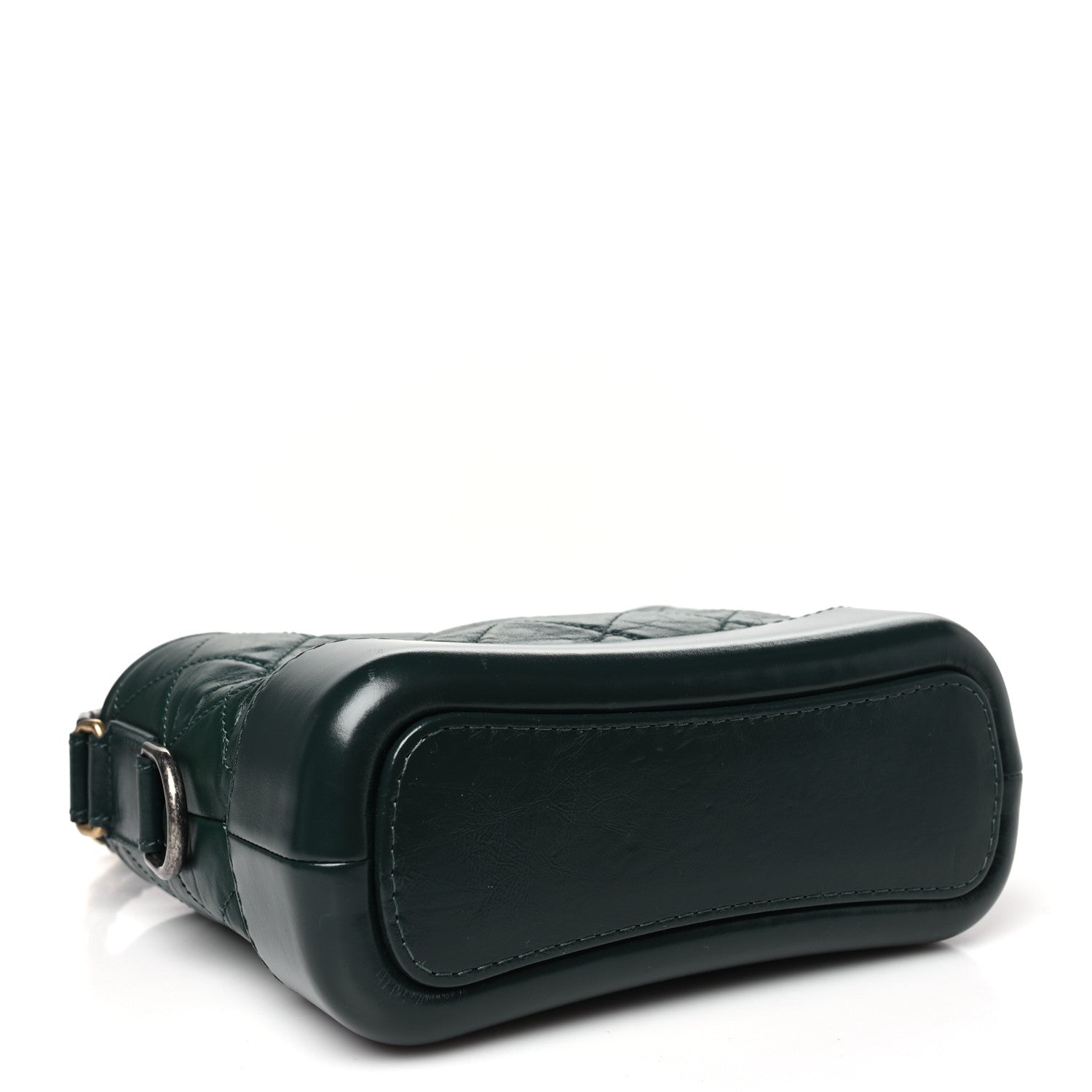 Chanel Aged Calfskin Quilted Small Gabrielle Hobo Dark Green 4 of 10