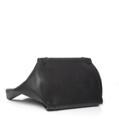 Celine Supple Calfskin Medium Phantom Luggage Black 4 of 13