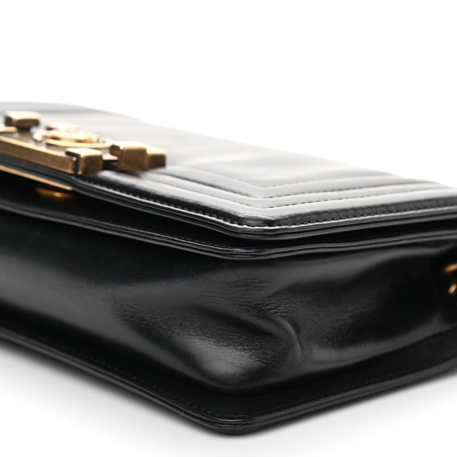 Chanel Glazed Calfskin Small Boy Flap Black 8 of 8