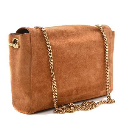 Saint Laurent Smooth Calfskin Suede Medium Reversible Monogram Kate Satchel Light Ochre 3 of 16