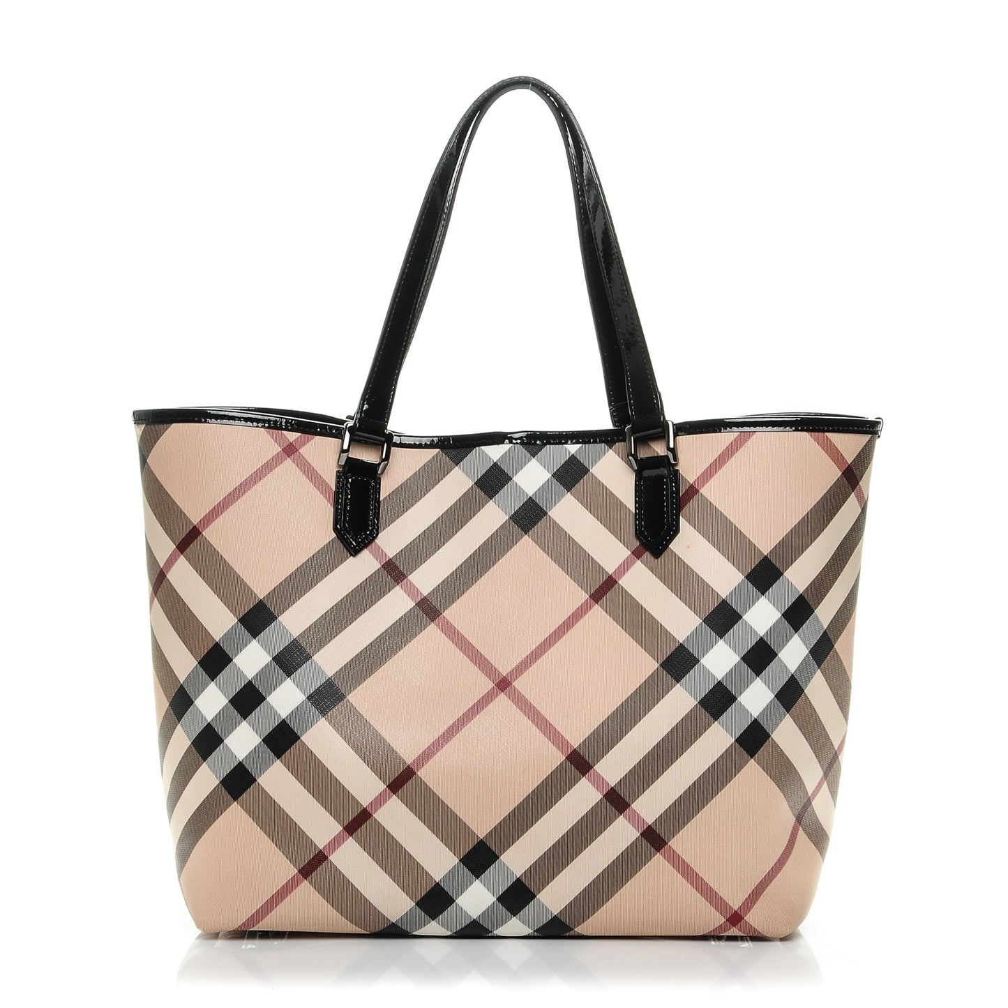 Nova Check Large Nickie Tote Black