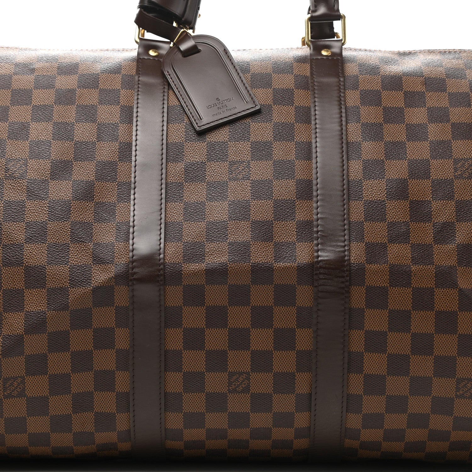 Louis Vuitton Damier Ebene Keepall Bandouliere 55 8 of 14