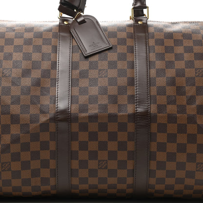 Louis Vuitton Damier Ebene Keepall Bandouliere 55 8 of 14