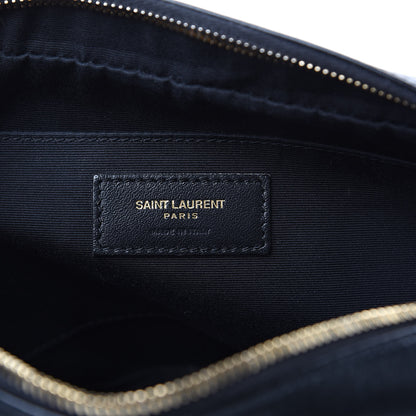 Saint Laurent Calfskin Matelasse Monogram Lou Camera Bag Black 6 of 13