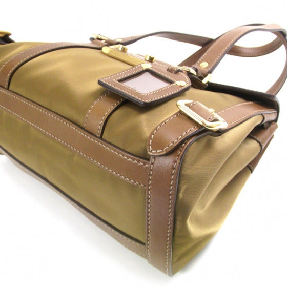 Tessuto Nylon Foldover Large Shoulder Bag