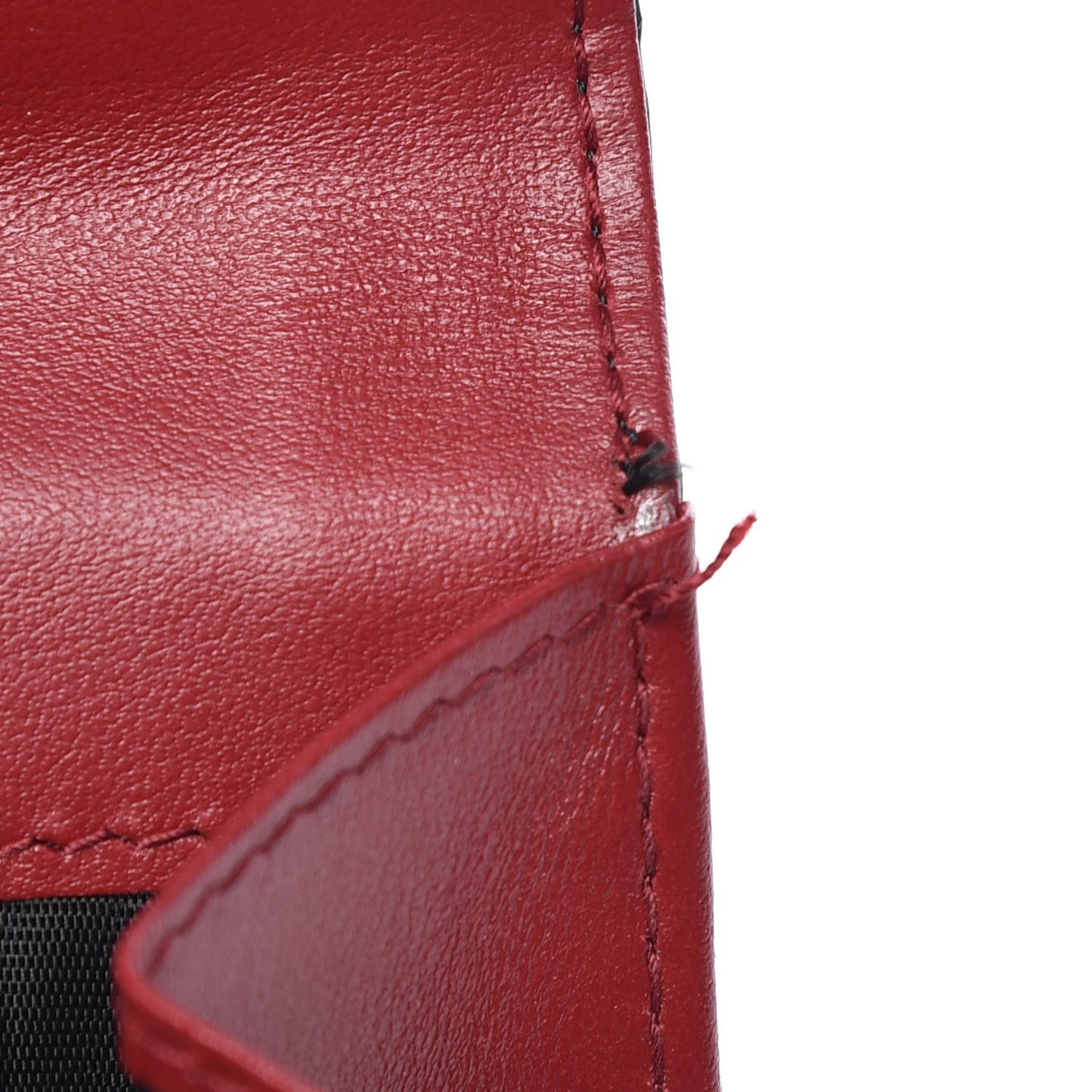 Iguana Calfskin Embossed Embellished Logo French Flap Wallet Black