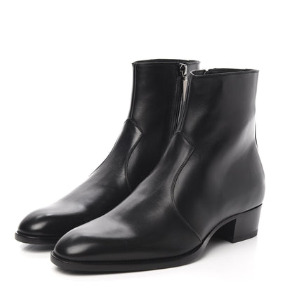 Saint Laurent Calfskin Mens Marrakesh Ankle Boots 41 Black 3 of 9