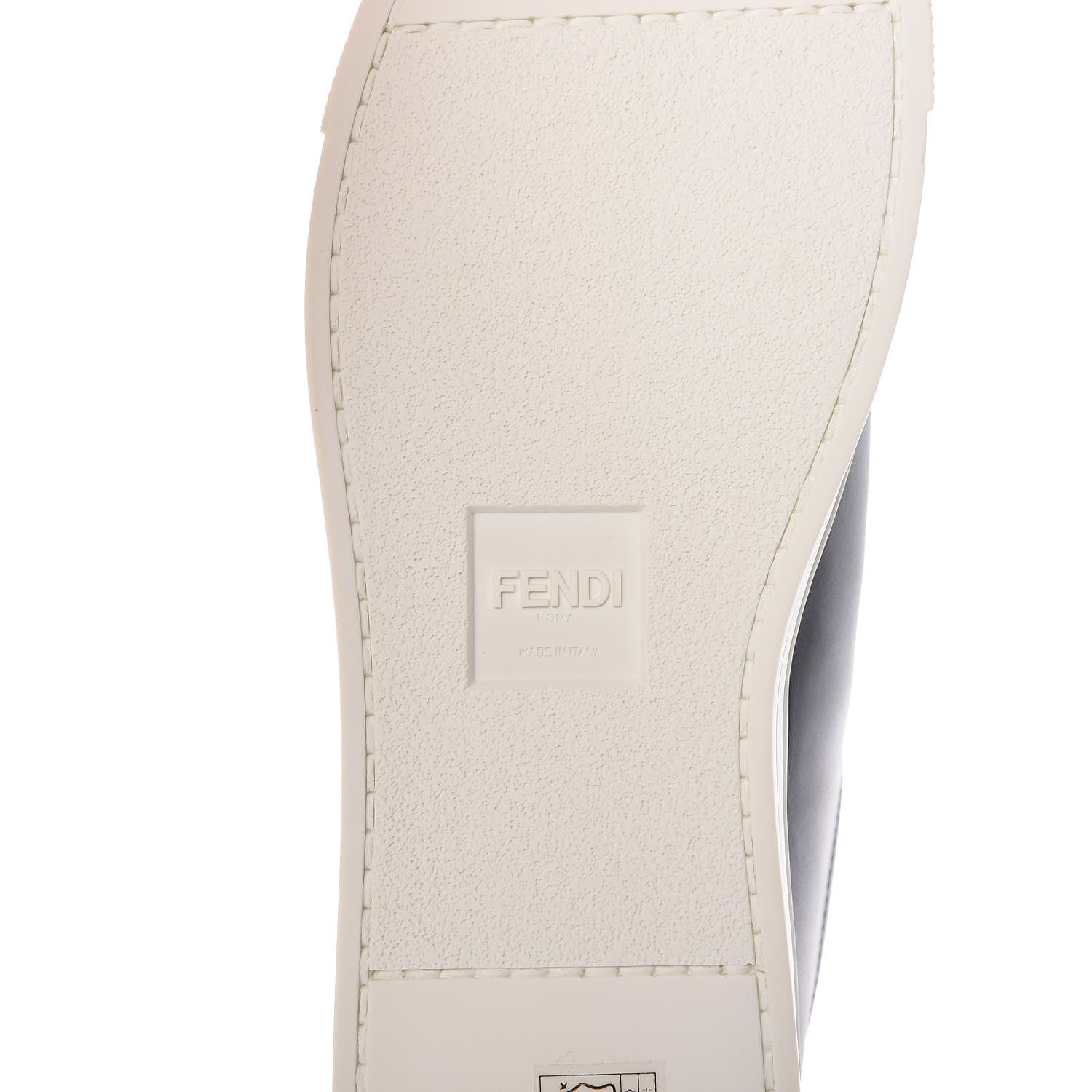 Fendi Vitello Microfiber FF Rockoclick Slip On Sneakers 39 Black Tobacco 6 of 10