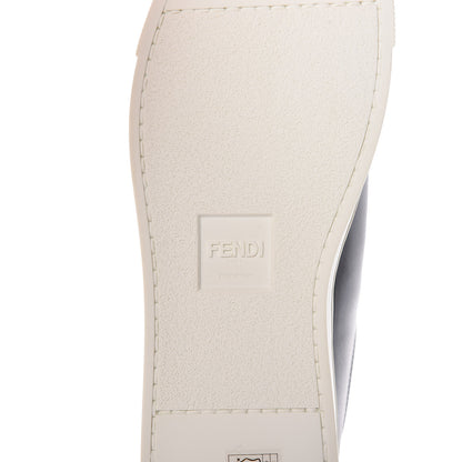 Fendi Vitello Microfiber FF Rockoclick Slip On Sneakers 39 Black Tobacco 6 of 10