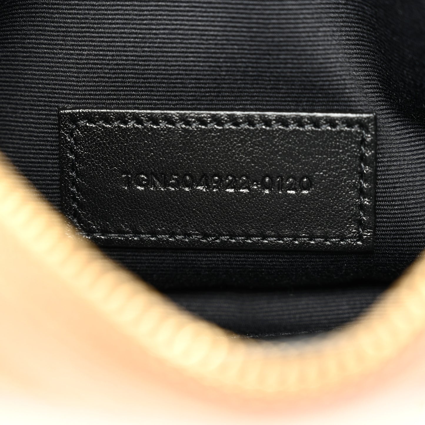 Grain De Poudre Chevron Monogram Bill Pouch Dune
