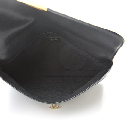 Chanel Caviar Quilted Medium Golden Class Pouch Black 5 of 8