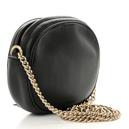 Gucci Pebbled Calfskin Mini Soho Chain Bag Black 3 of 11