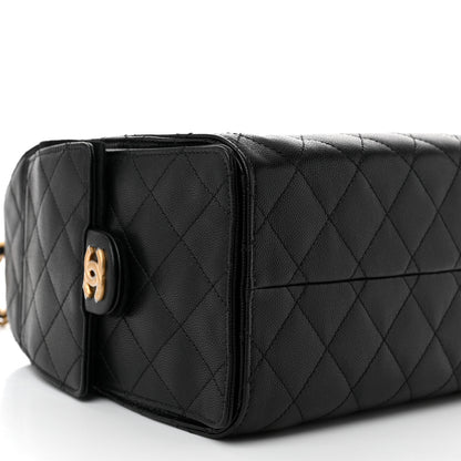 Chanel Caviar Quilted Small Chanel 25 Handbag Black 9 of 10