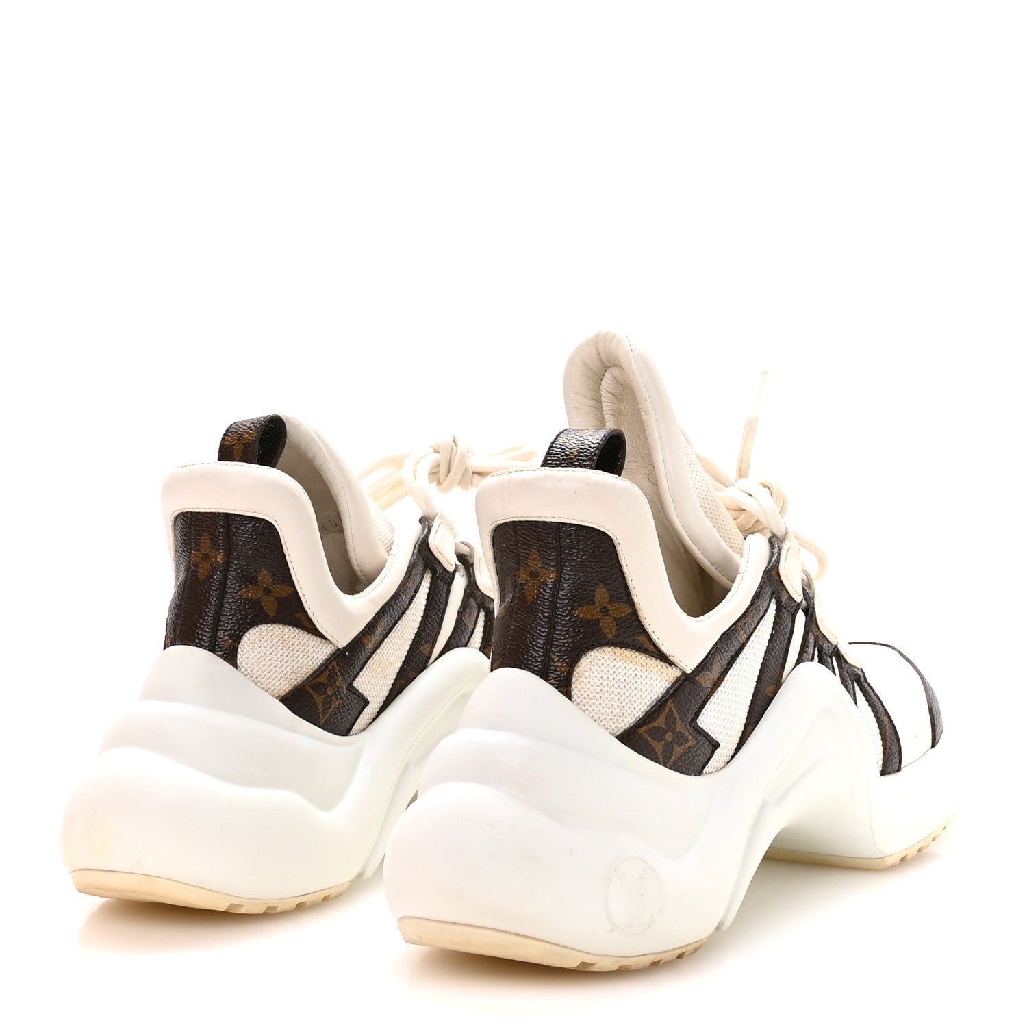 Louis Vuitton Patent Monogram LV Archlight Sneakers 38.5 White 5 of 9