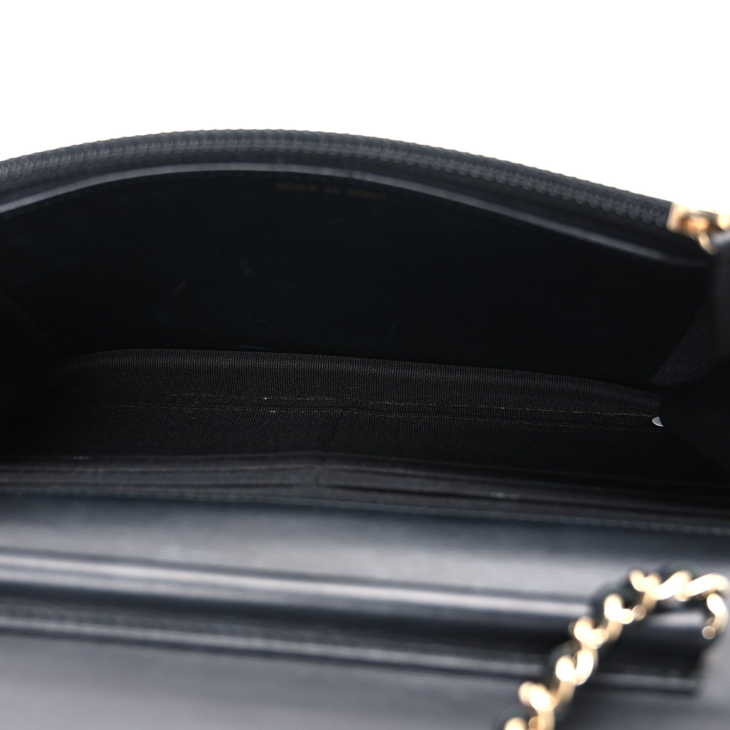 Aged Calfskin Quilted Reissue Wallet On Chain WOC Beige Black