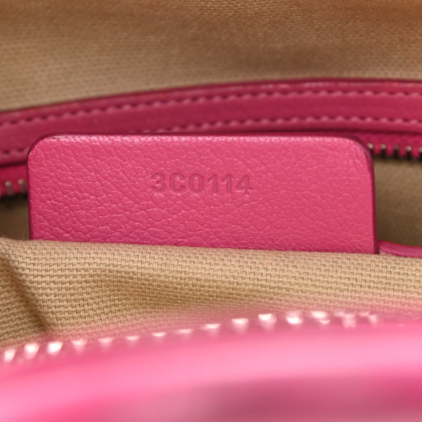 Sugar Goatskin Mini Antigona Magenta