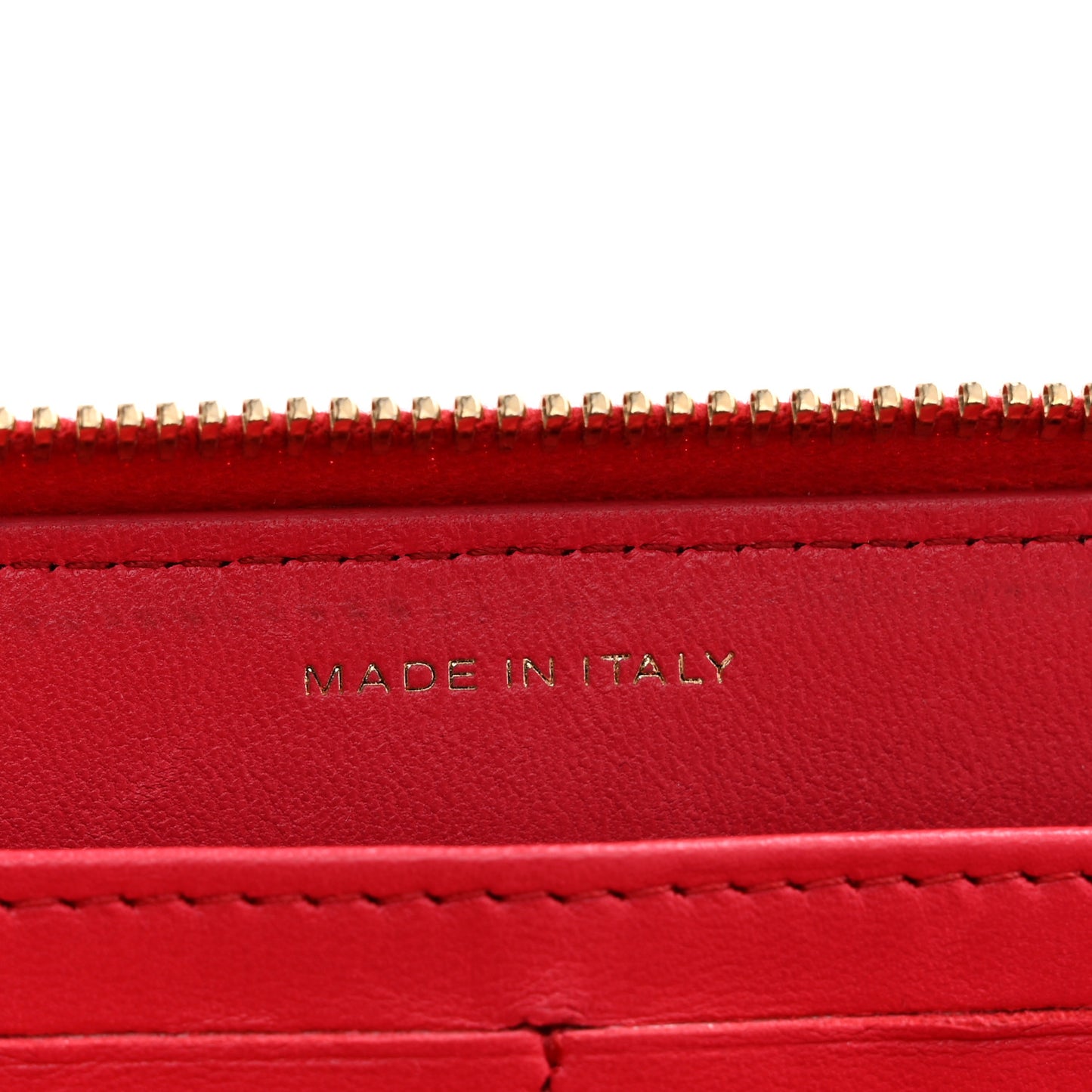 Lambskin Quilted Large Gusset Zip Around Wallet Dark Pink