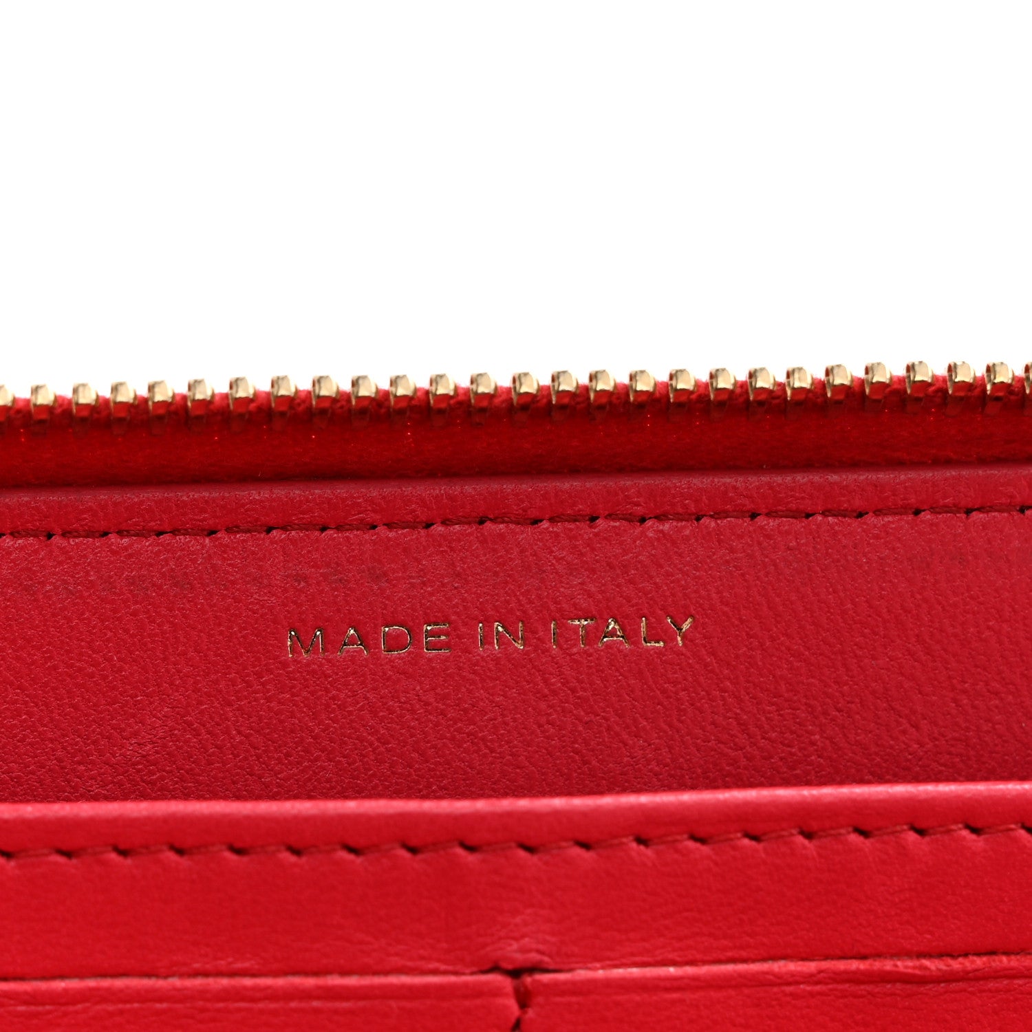 Chanel Lambskin Quilted Large Gusset Zip Around Wallet Dark Pink 7 of 14