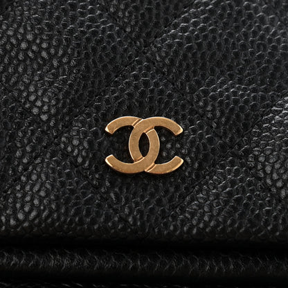Chanel Caviar Quilted CC Beauty Clutch Black 7 of 7