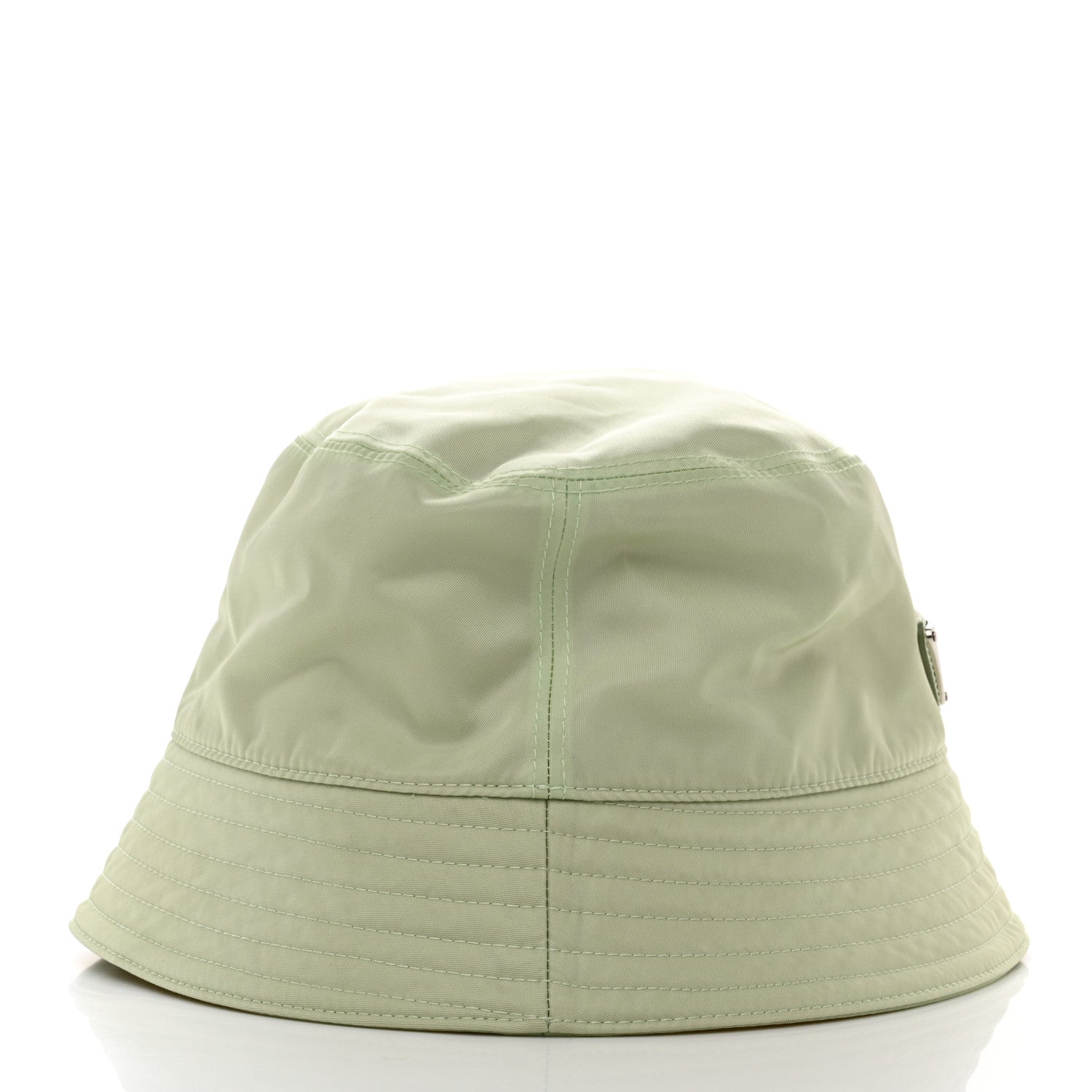 Prada Re-Nylon Metal Triangle Logo Womens Bucket Hat L Acqua 5 of 8