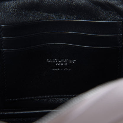 Saint Laurent Grain De Poudre Matelasse Monogram Mini Lou Camera Bag Marble Pink 8 of 10
