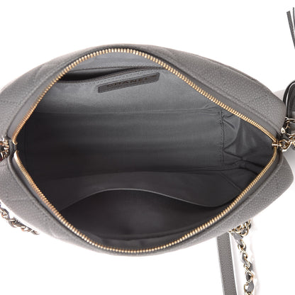 Chanel Iridescent Caviar Flat Quilted Small Coco Tassel Camera Case Grey 5 of 10