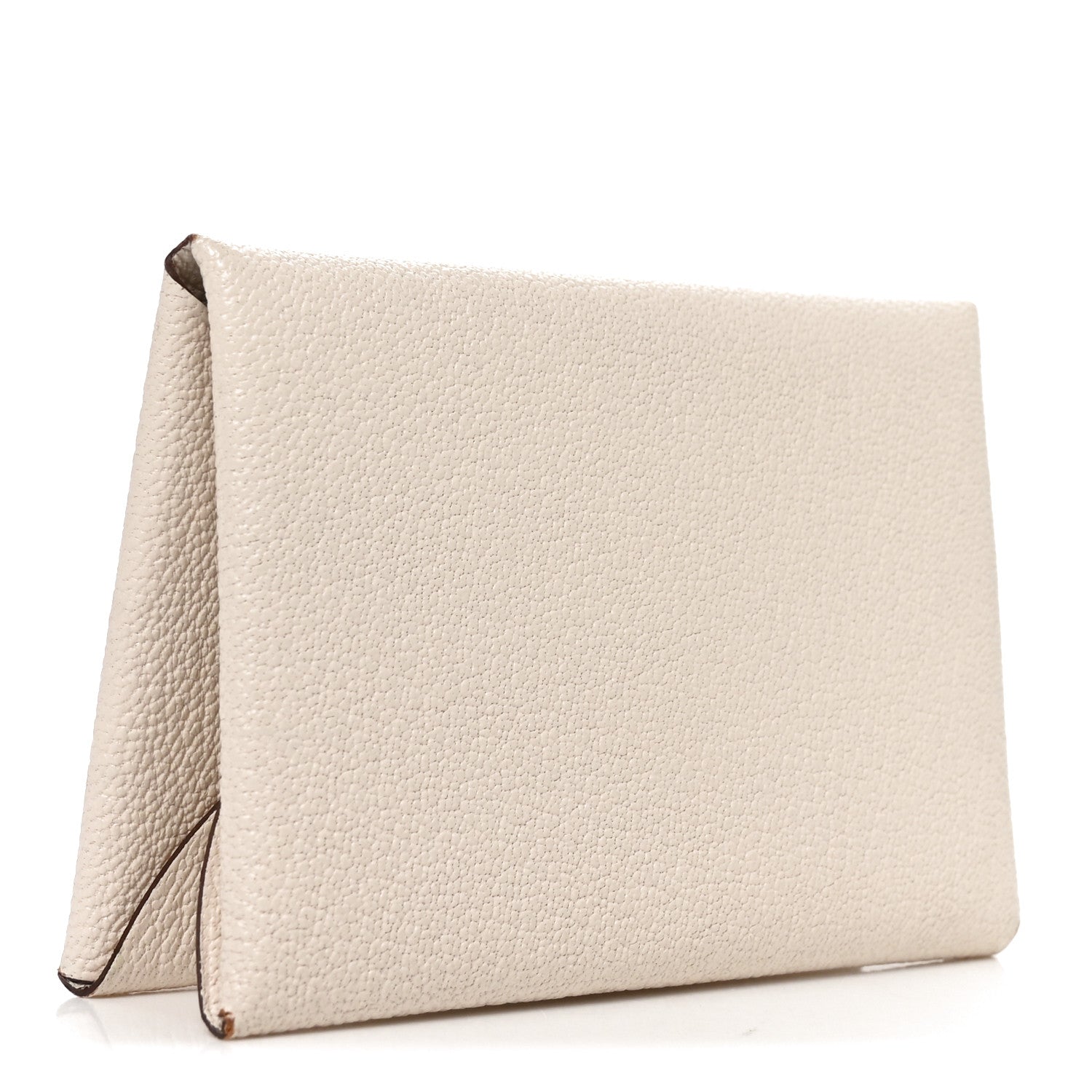 Hermes Chevre Mysore Calvi Duo Card Case Mushroom 3 of 7