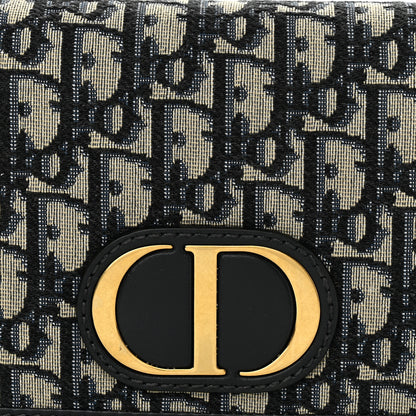 Christian Dior Oblique 30 Montaigne 2-In-1 Pouch Blue 8 of 13