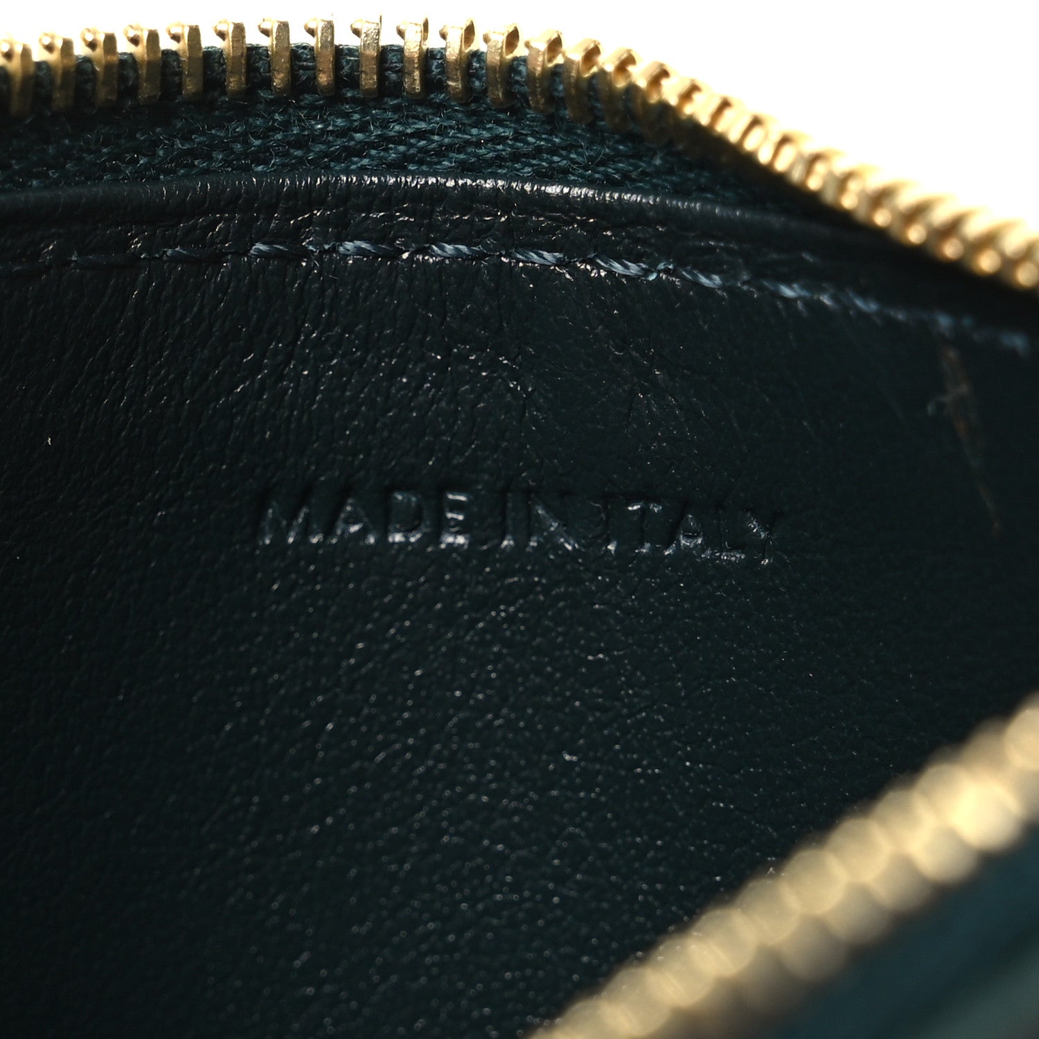 Celine Grained Calfskin Zipped Card Holder Amazone 7 of 8