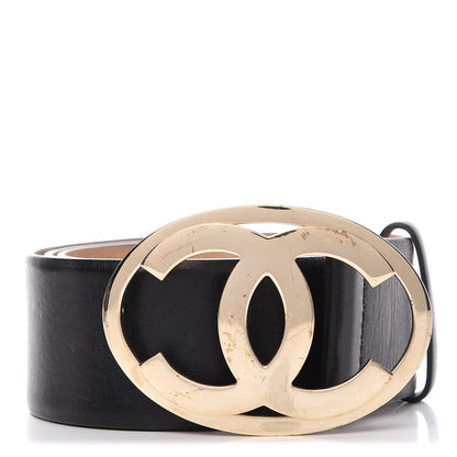 Chanel Calfskin CC Belt 80 32 Black 1 of 8