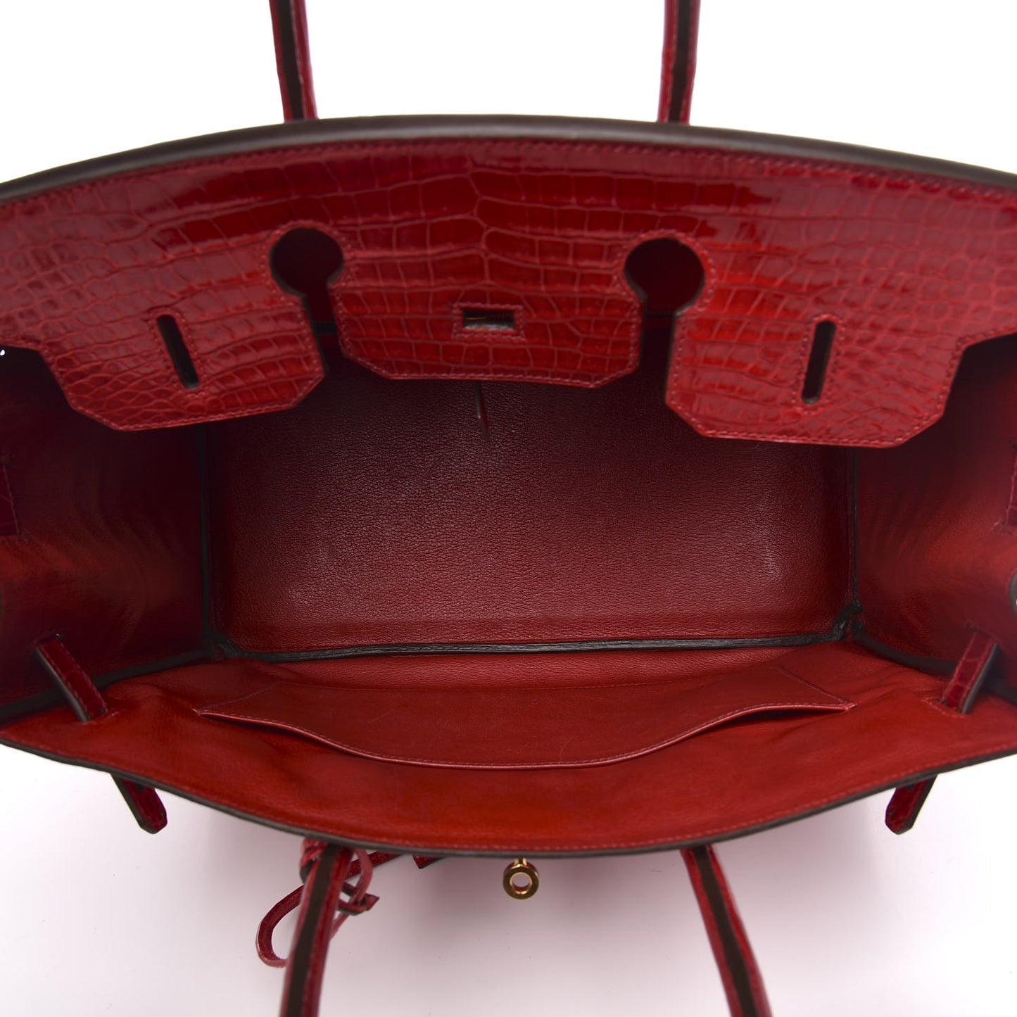 Shiny Porosus Crocodile Birkin 35 Braise