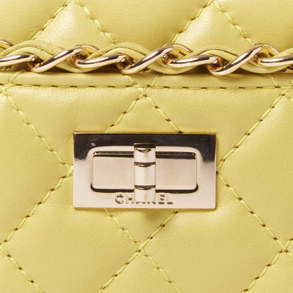 Chanel Calfskin Quilted Reissue Small Camera Case Yellow 7 of 9