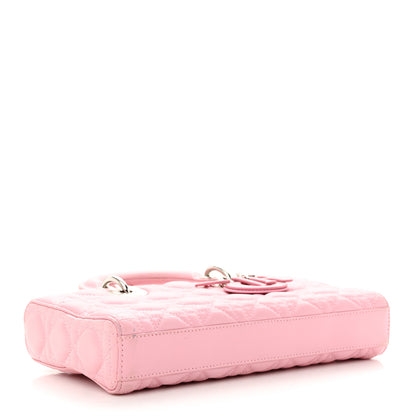 Christian Dior Lambskin Cannage Crystal Medium Lady D-Joy Light Pink 4 of 11