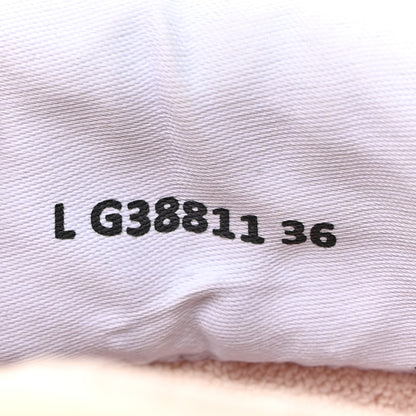 Chanel Fabric Suede Calfskin Logo Sneakers 36 Beige Pink 7 of 10