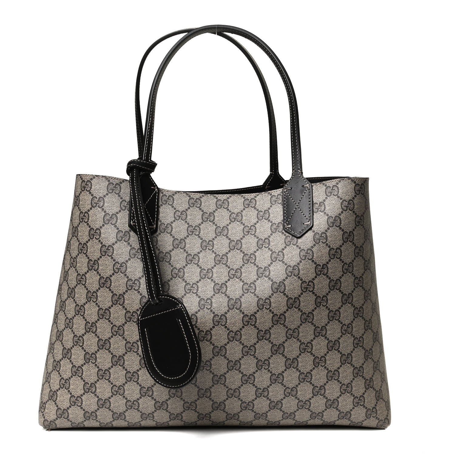Gucci Calfskin GG Supreme Monogram Medium Reversible Tote Black 3 of 23
