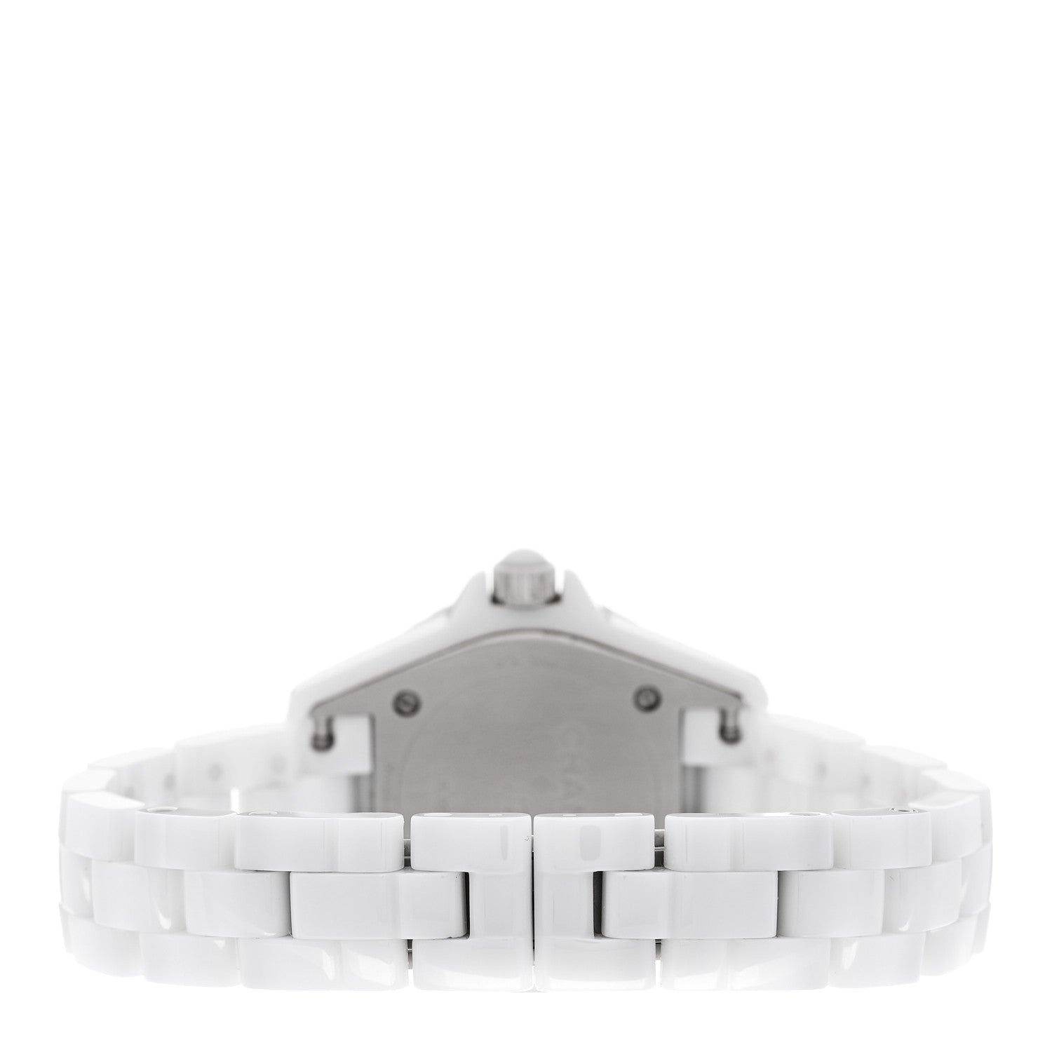 Chanel Stainless Steel Ceramic Diamond Mother of Pearl 29mm J12 Quartz Watch White 3 of 4